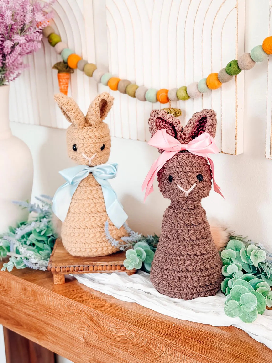 Wheat Stitch Bunny Crochet Pattern