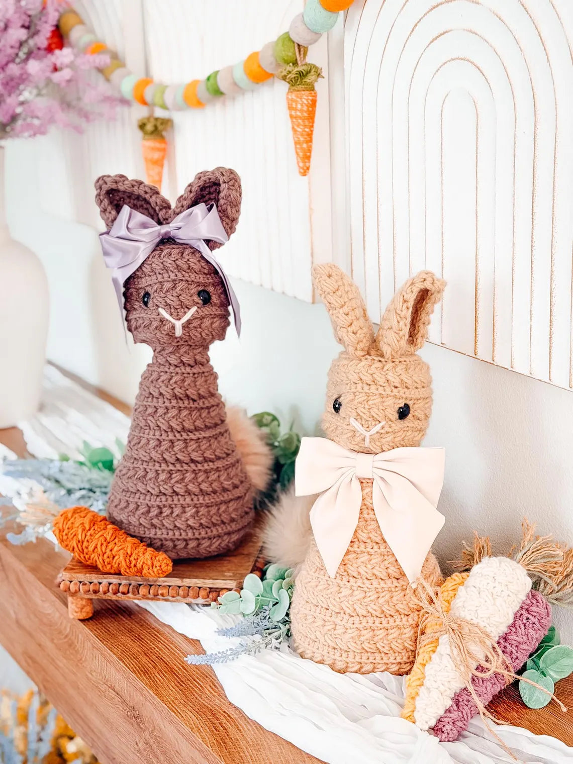 Wheat Stitch Bunny Crochet Pattern