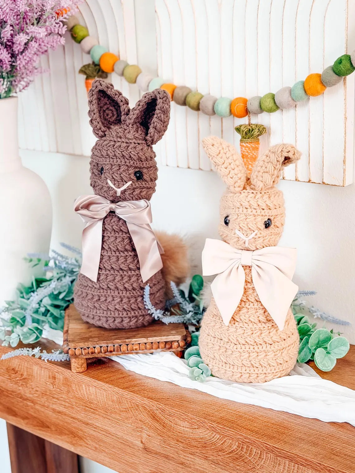 Wheat Stitch Bunny Crochet Pattern