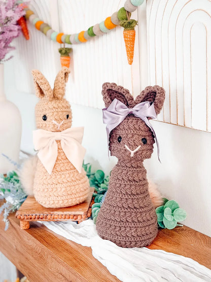 Wheat Stitch Bunny Crochet Pattern