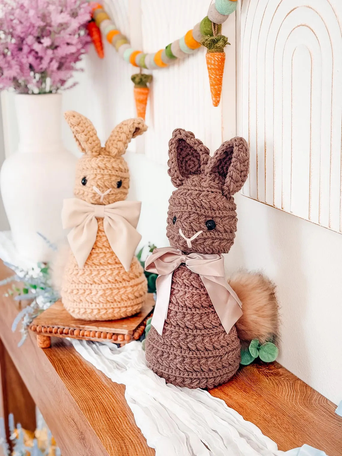 Wheat Stitch Bunny Crochet Pattern