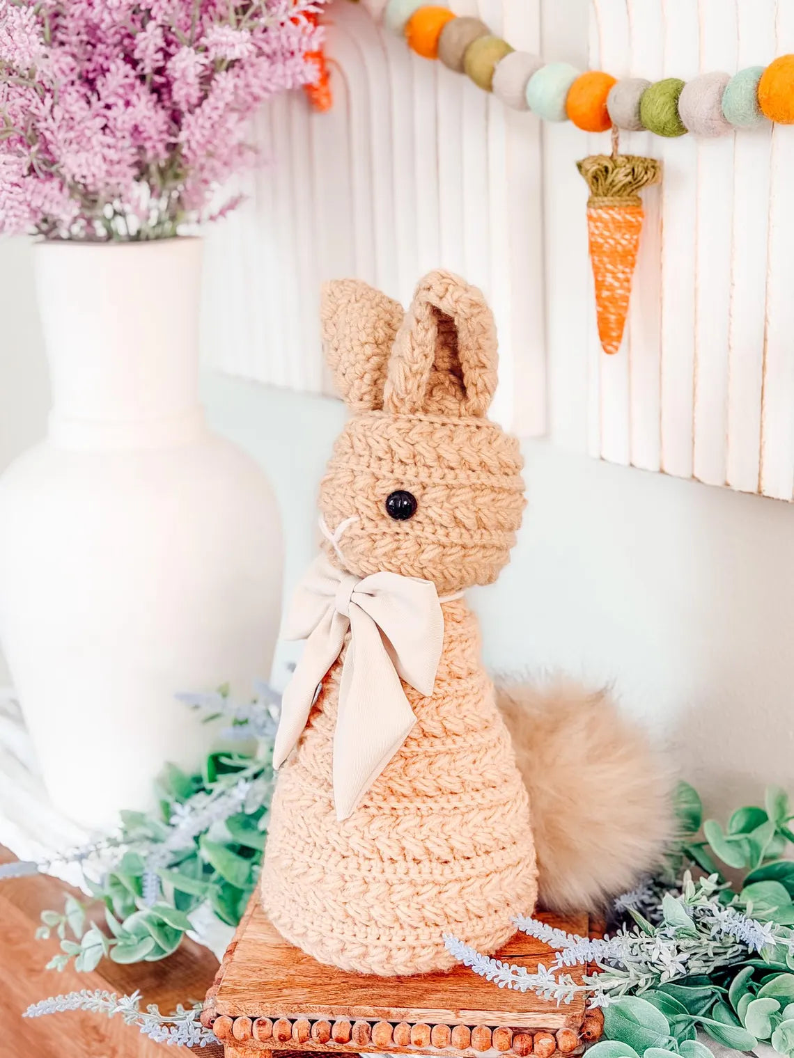 Wheat Stitch Bunny Crochet Pattern