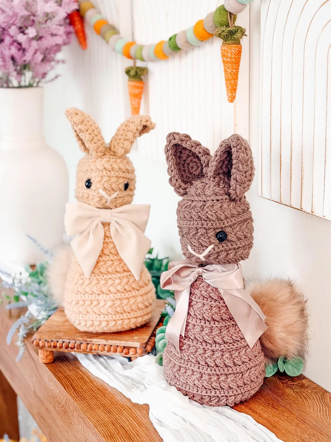 Wheat Stitch Bunny Crochet Pattern