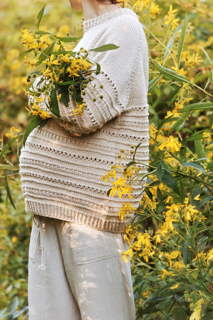 Worsted-Weight Raglan Sweater Knitting Pattern
