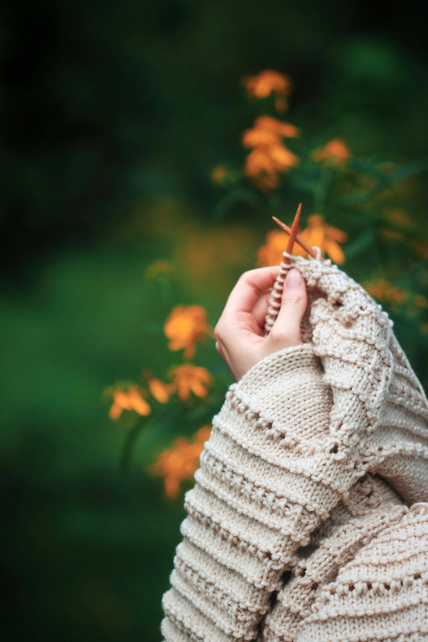 Worsted-Weight Raglan Sweater Knitting Pattern