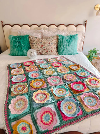 Wynona Bloom Blanket Crochet Pattern