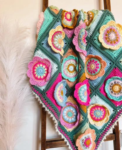 Wynona Bloom Blanket Crochet Pattern