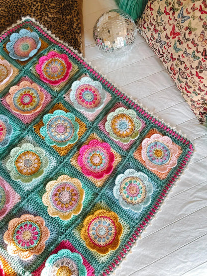 Wynona Bloom Blanket Crochet Pattern