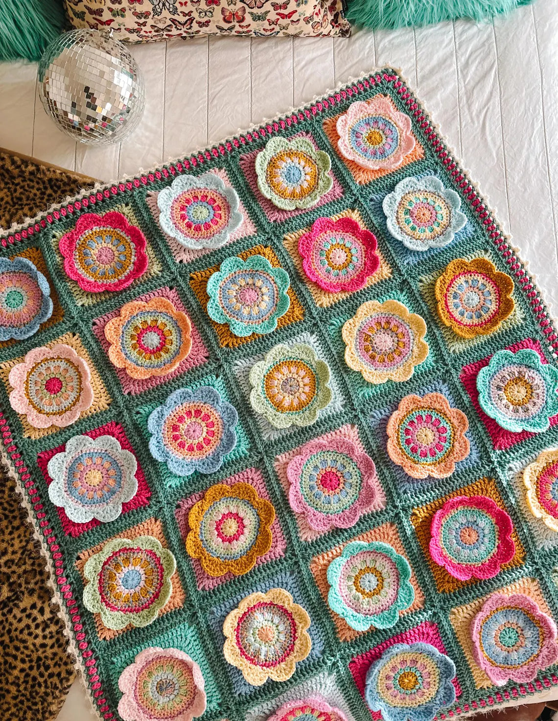 Wynona Bloom Blanket Crochet Pattern