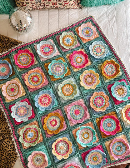 Wynona Bloom Blanket Crochet Pattern