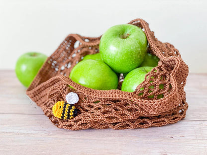 Forest Folding Shopping Bags Crochet Pattern