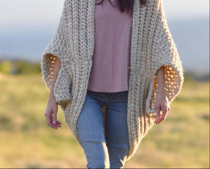 Cocoon Blanket Sweater Crochet Pattern