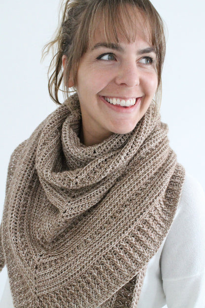 Branch Out Triangle Shawl Crochet Pattern