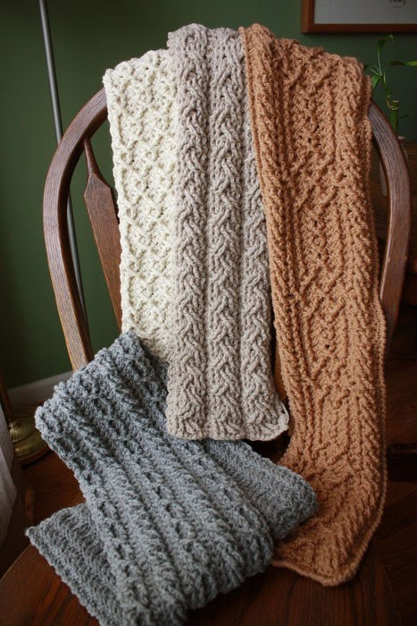 Mountain Range Scarves Crochet Pattern