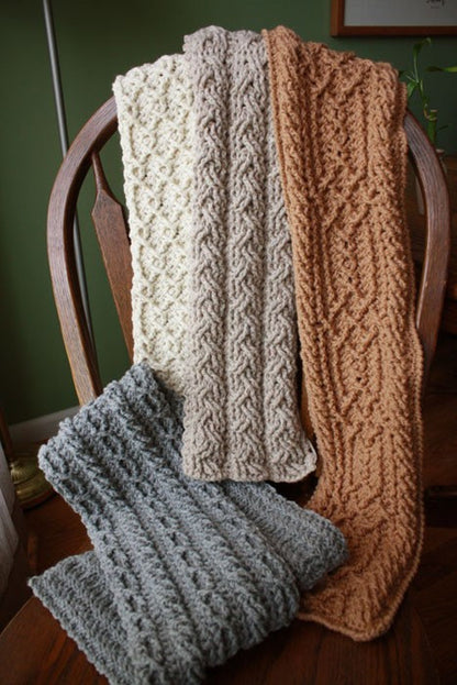 Mountain Range Scarves Crochet Pattern