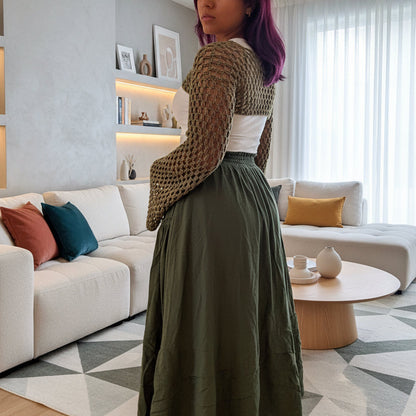 Easy Simple Mesh Bolero Crochet Pattern