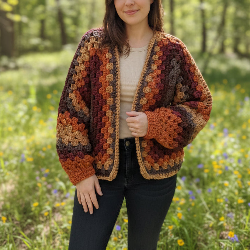 Chunky Hexi-Cardi Crochet Pattern
