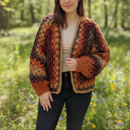Chunky Hexi-Cardi Crochet Pattern