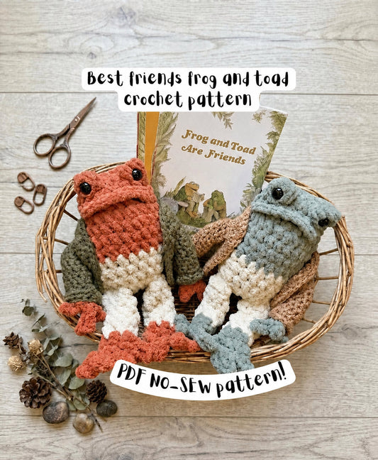Best Friends Frog and Toad Crochet Pattern