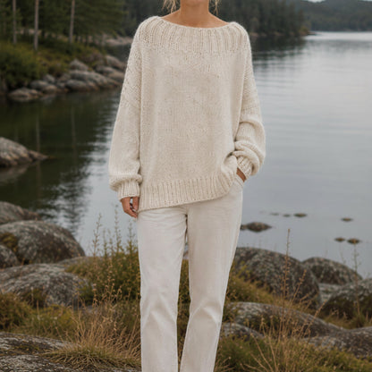 Cloud Halo Sweater Knitting Pattern