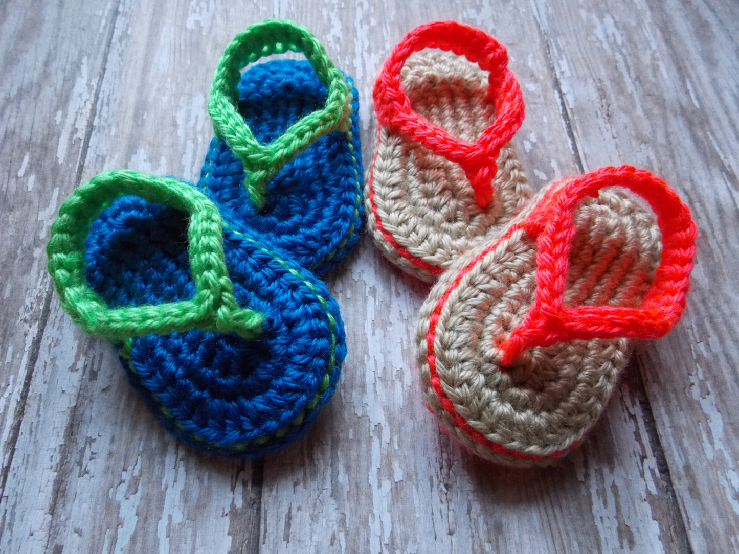 Baby Flip Flops Crochet Pattern