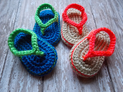 Baby Flip Flops Crochet Pattern
