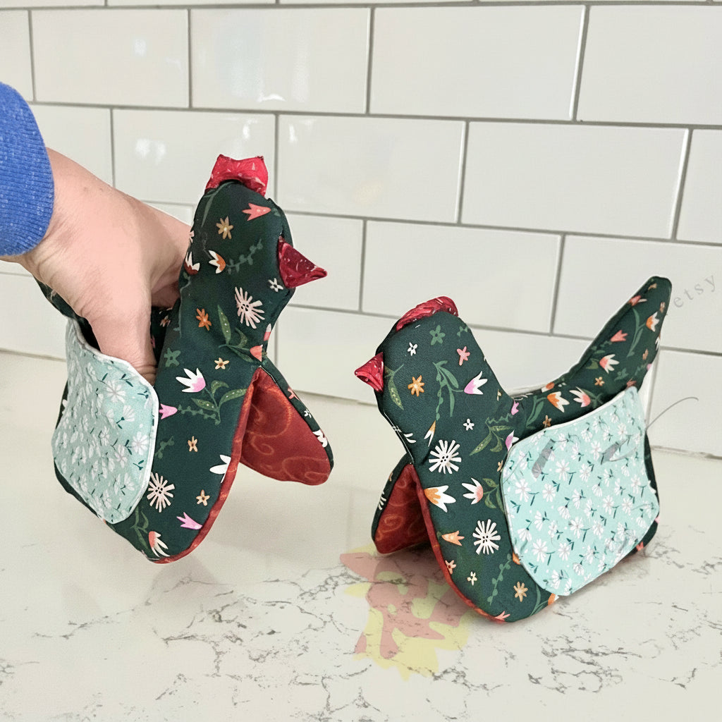 Henrietta Chicken Oven Mitt Sewing Pattern