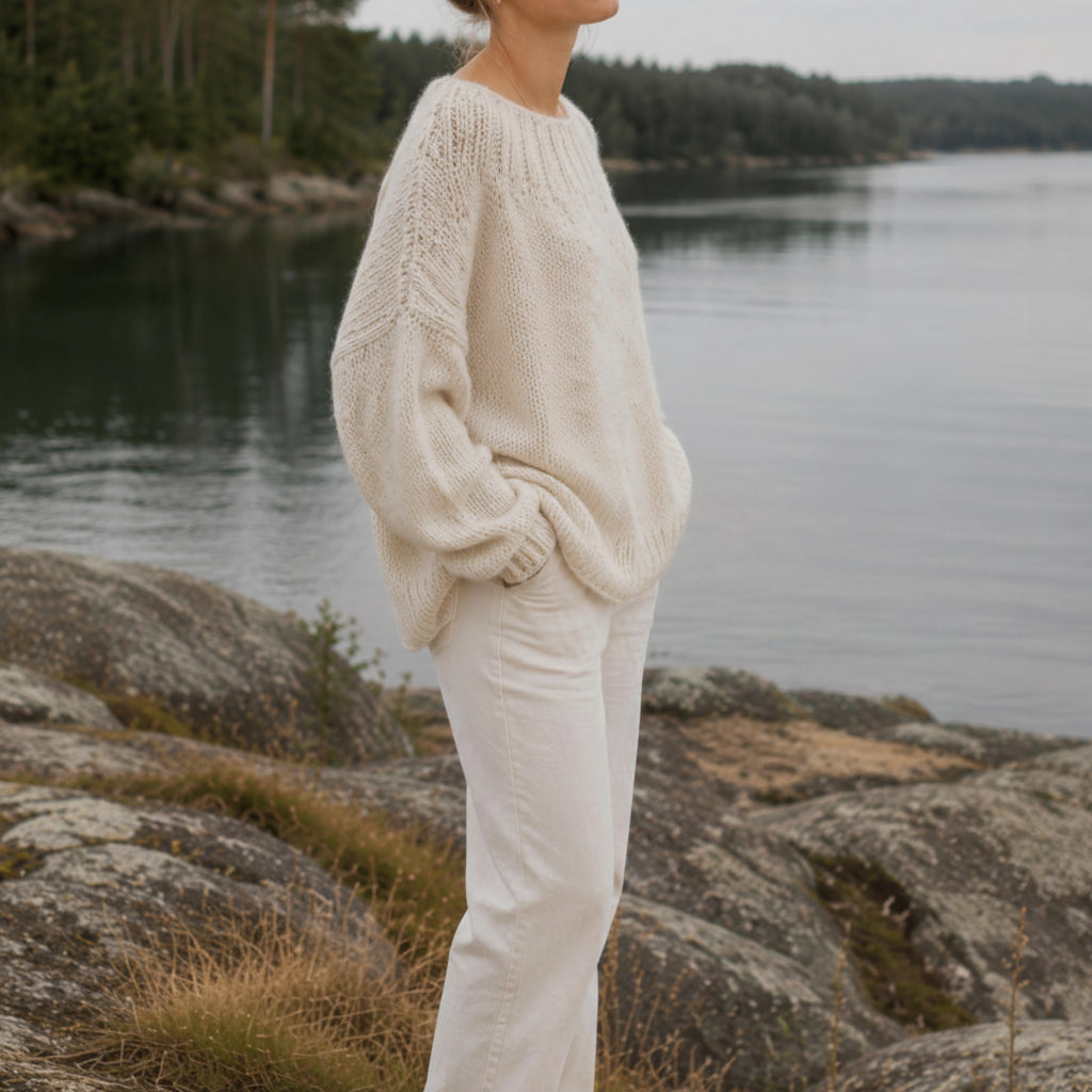 Cloud Halo Sweater Knitting Pattern