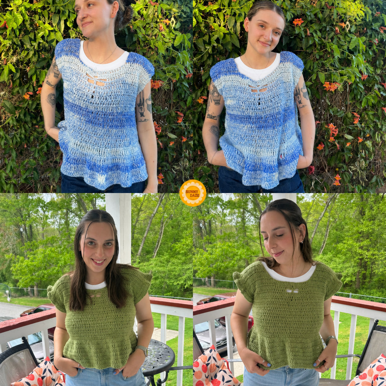 Dragonfly Babydoll Shirt Crochet Pattern