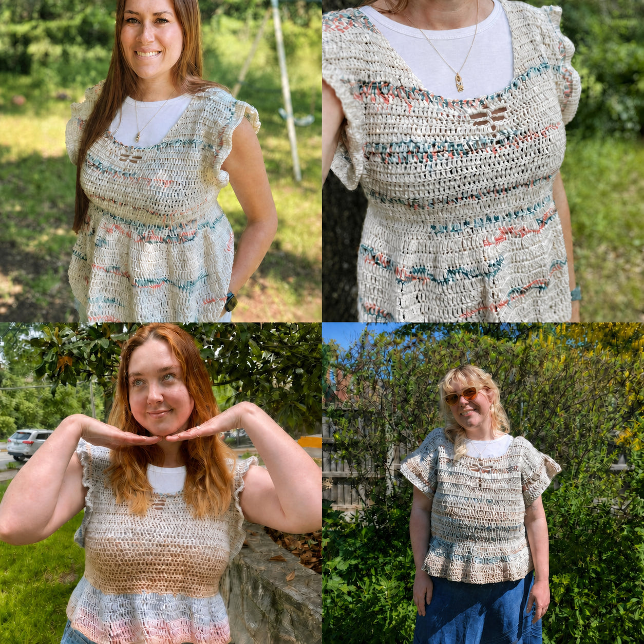 Dragonfly Babydoll Shirt Crochet Pattern