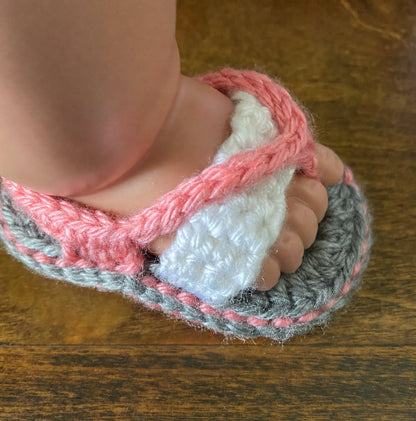 Baby Flip Flops Crochet Pattern