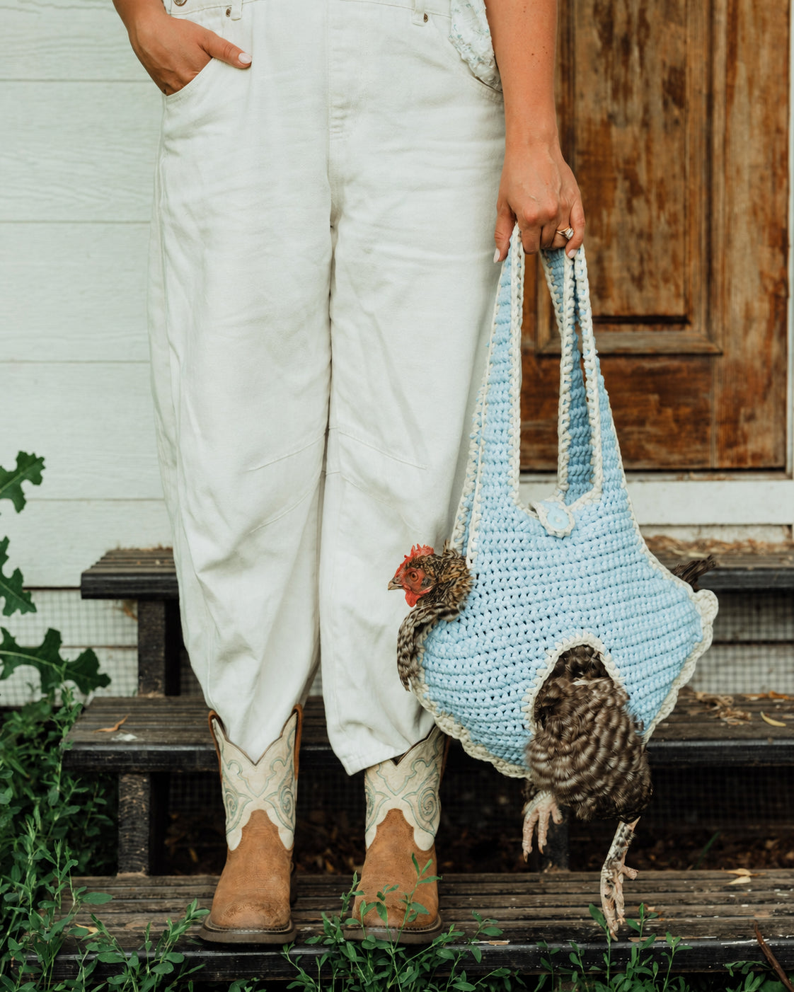 Chicken Carrier Bag Crochet Pattern
