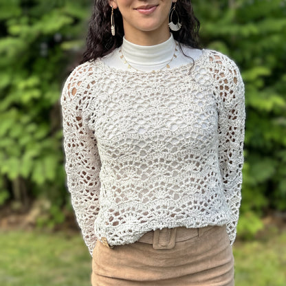 Lacy Summer Sweater Crochet Pattern