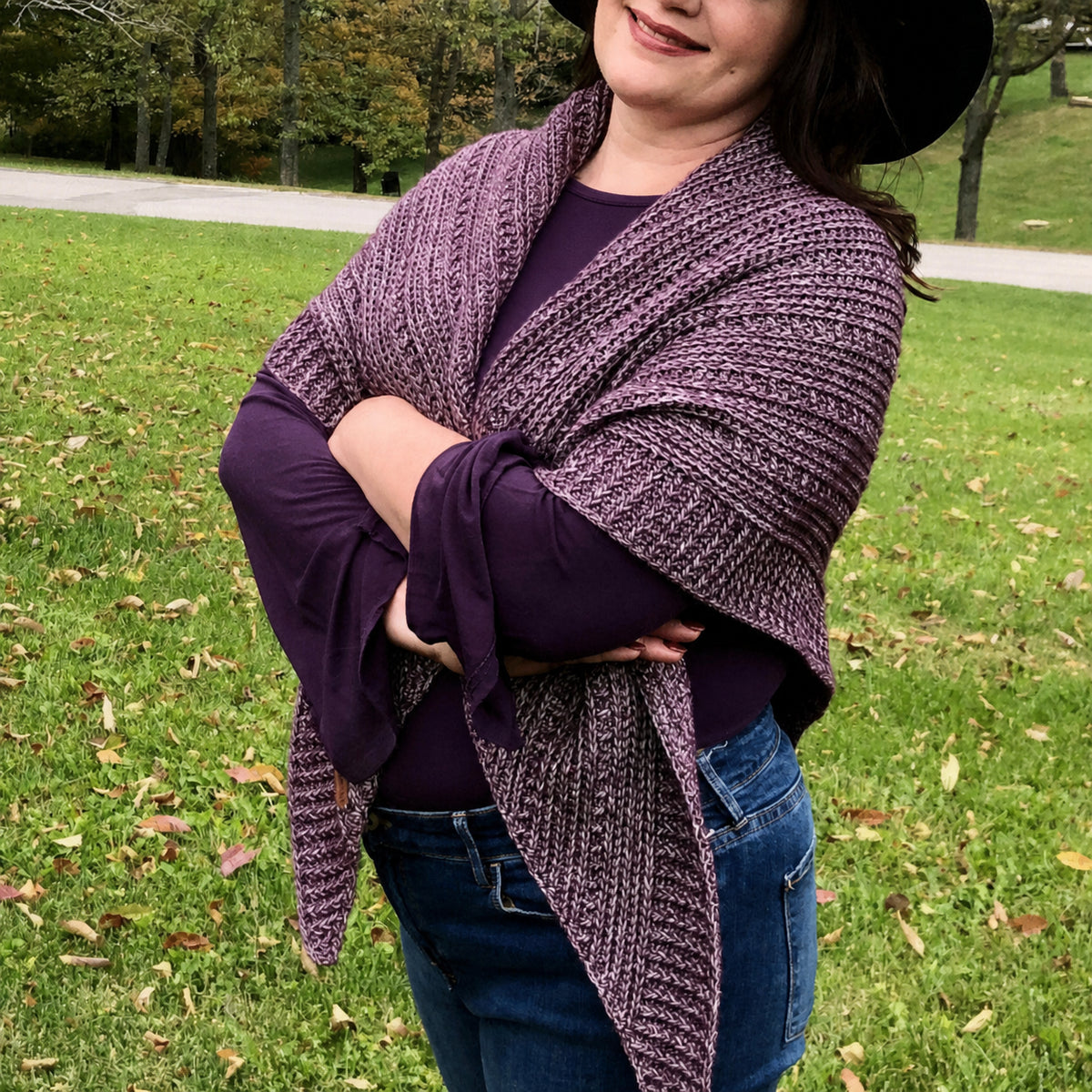 Branch Out Triangle Shawl Crochet Pattern