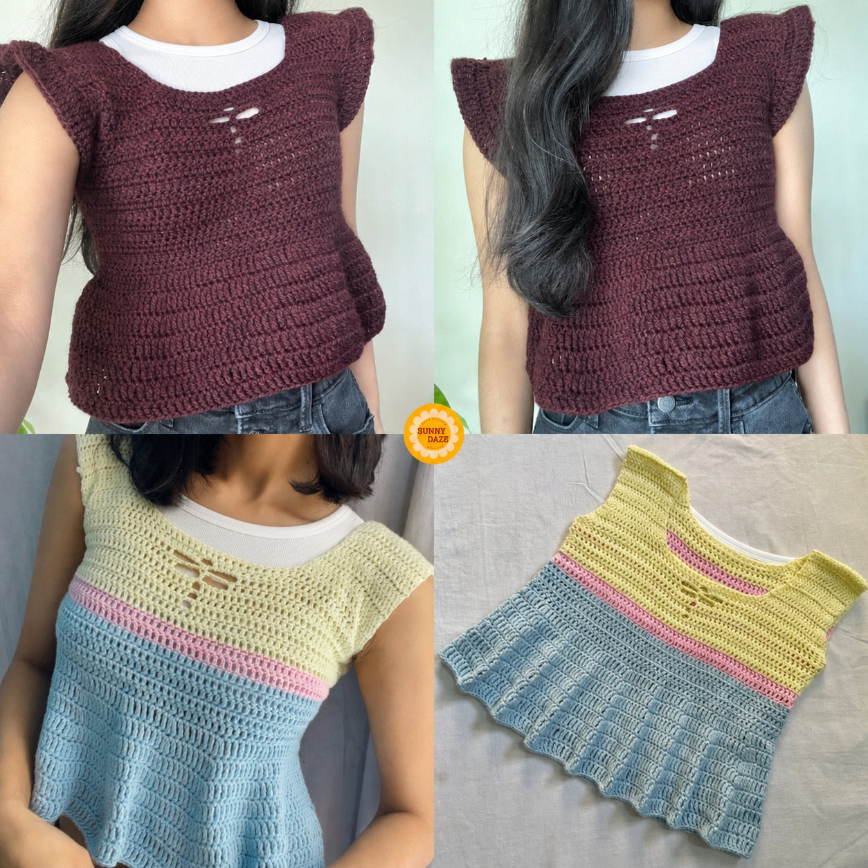 Dragonfly Babydoll Shirt Crochet Pattern