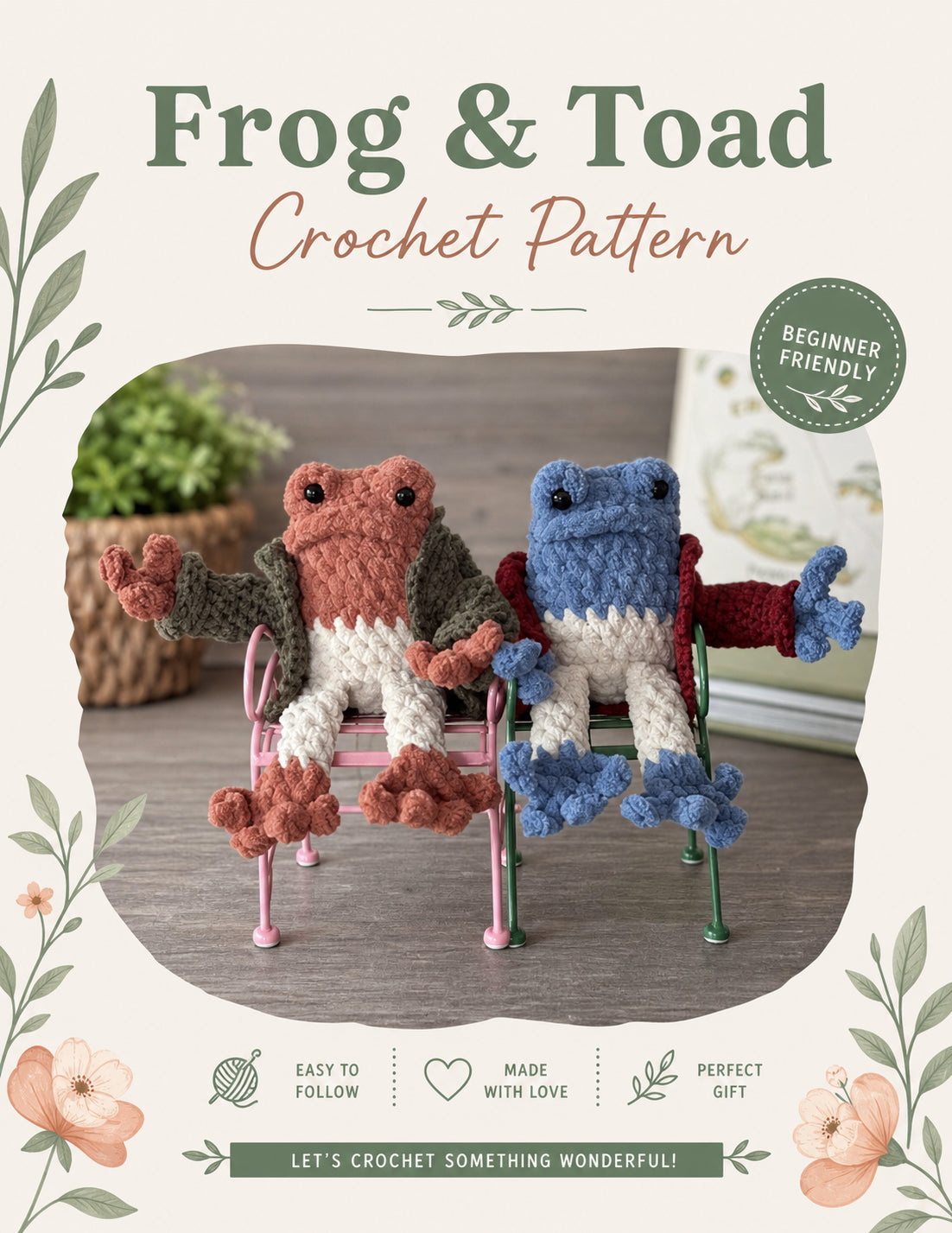 Best Friends Frog and Toad Crochet Pattern