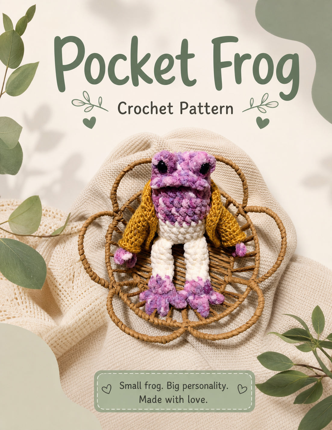 Best Friends Frog and Toad Crochet Pattern