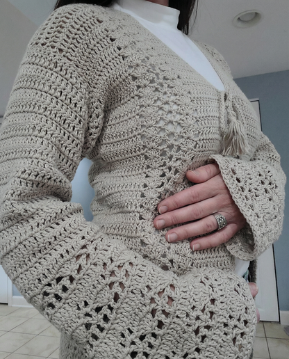 Aloya Cardigan Crochet Pattern