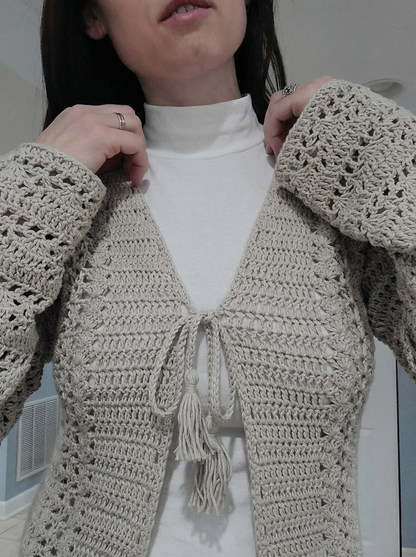 Aloya Cardigan Crochet Pattern