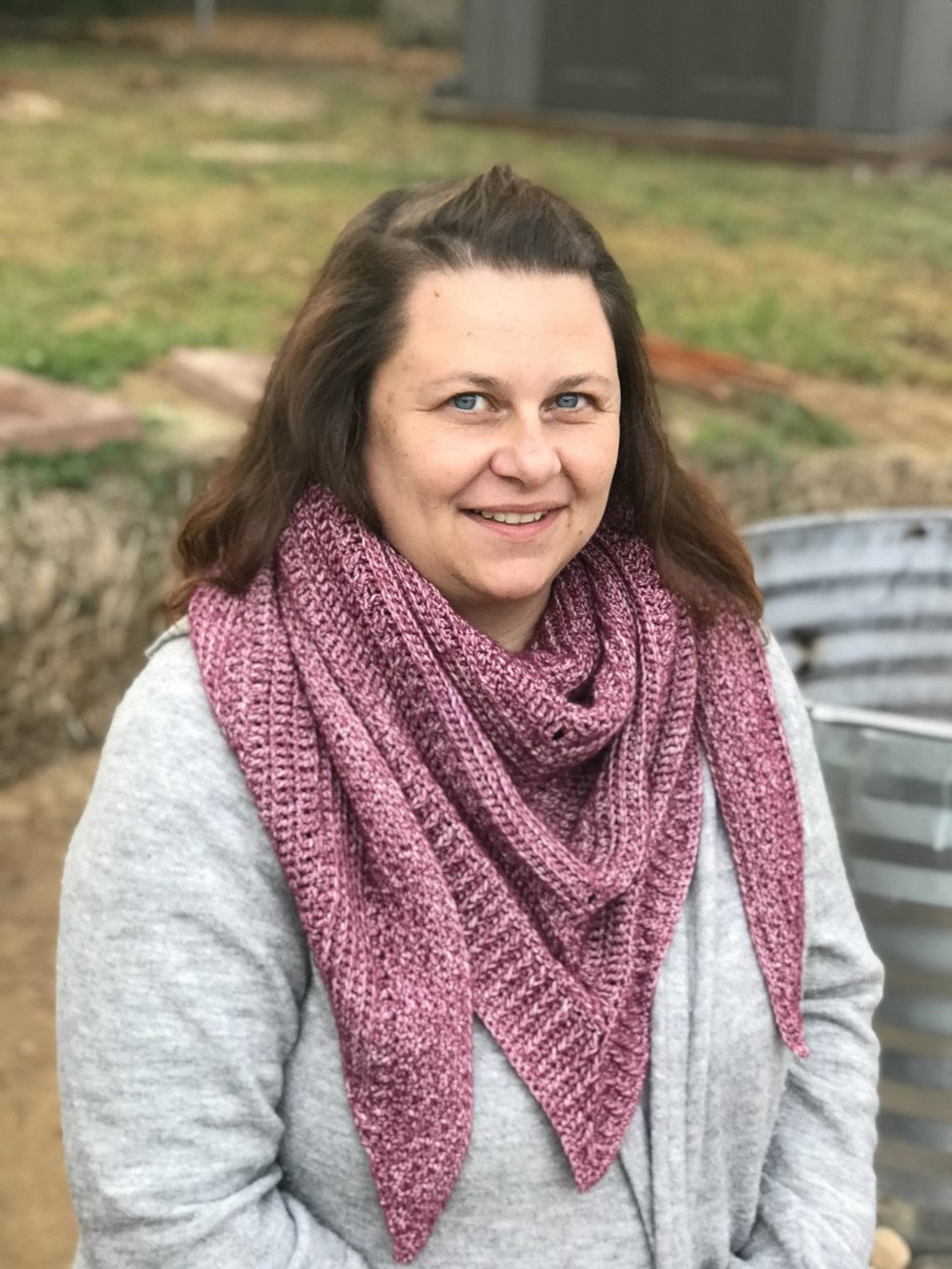 Branch Out Triangle Shawl Crochet Pattern