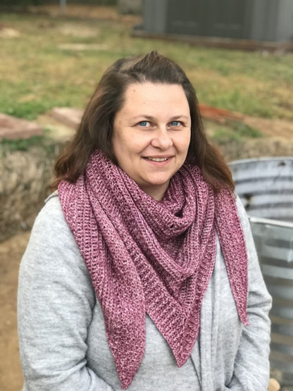 Branch Out Triangle Shawl Crochet Pattern