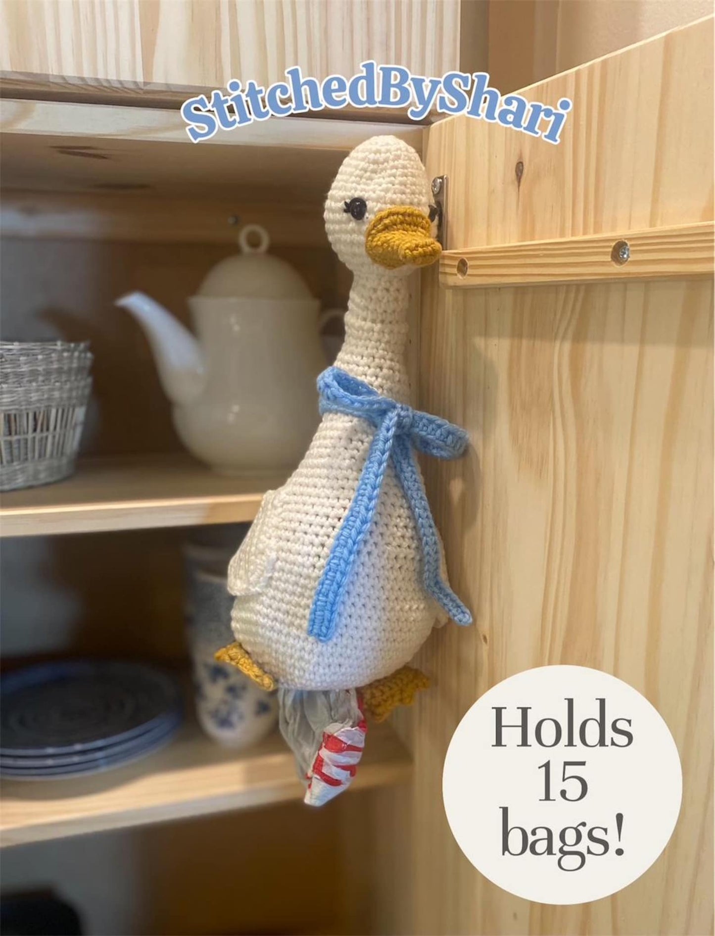 Grocery Bag Goose Crochet Pattern