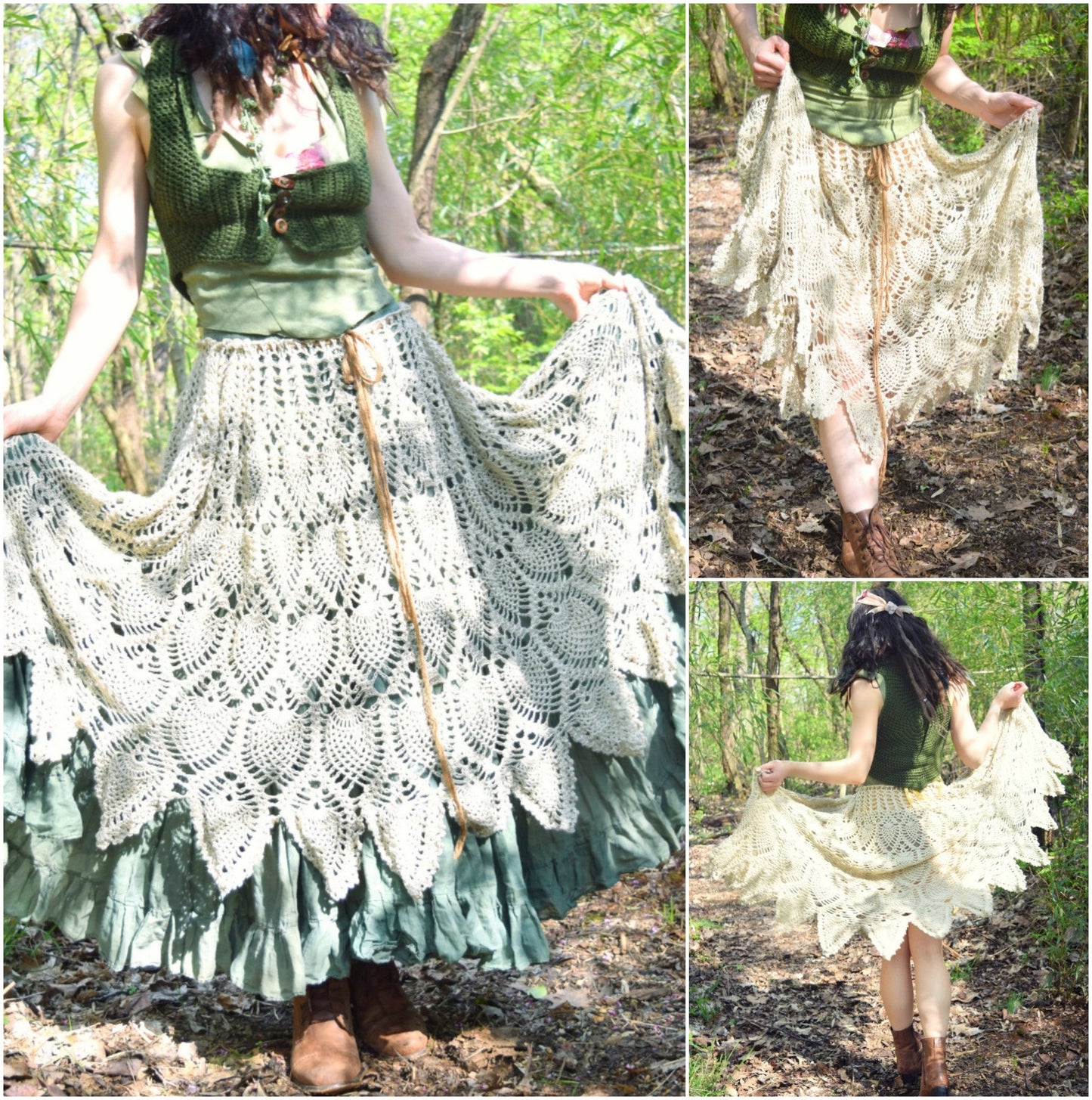 Convertible Pineapple Shawl Crochet Pattern