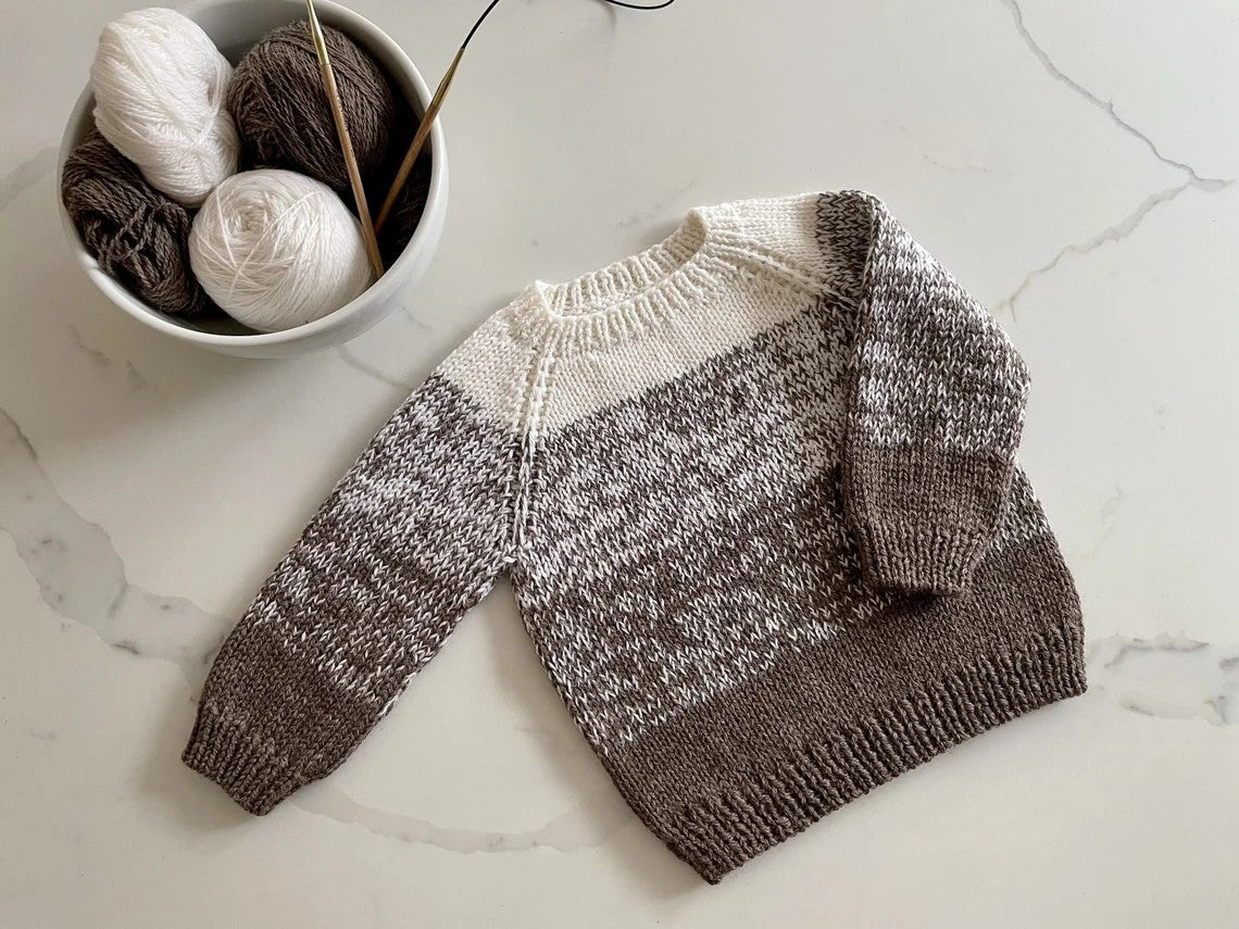 Sweater for Babies and Toddlers Knitting Pattern