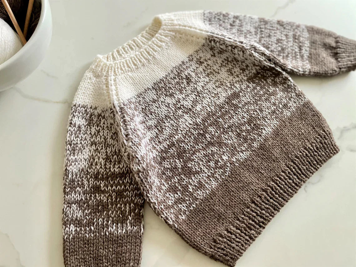 Sweater for Babies and Toddlers Knitting Pattern