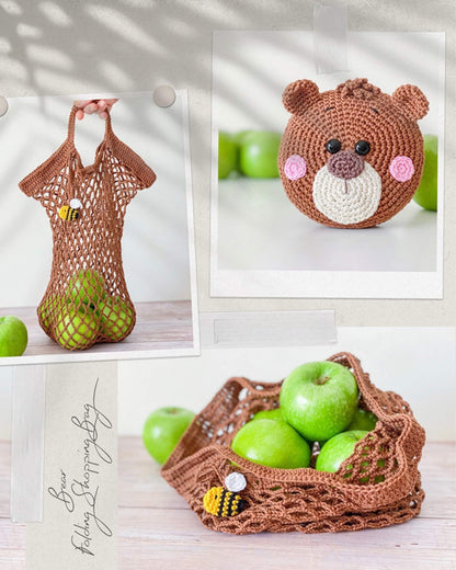 Forest Folding Shopping Bags Crochet Pattern