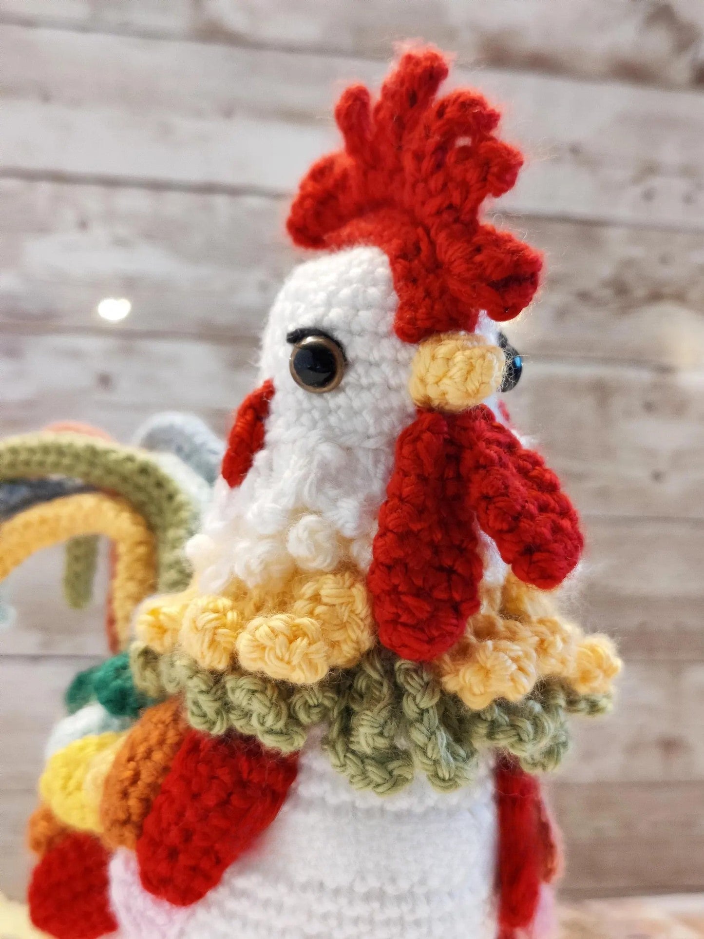 Realistic Colorful Chicken Amigurumi Crochet Pattern