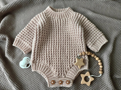Baby Sleeved Overalls Crochet Pattern