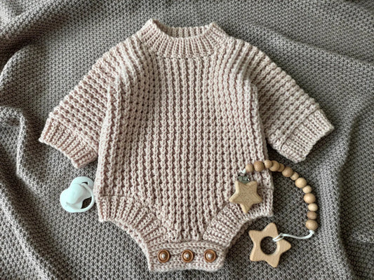 Baby Sleeved Overalls Crochet Pattern