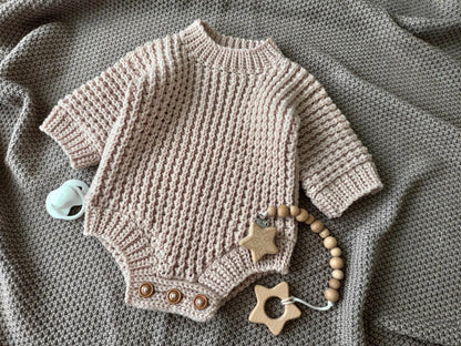 Baby Sleeved Overalls Crochet Pattern